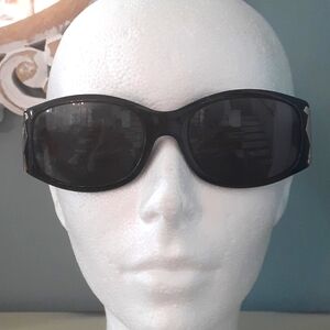Vintage Christian Dior 2347 90 black & gold Sunglasses 🐸